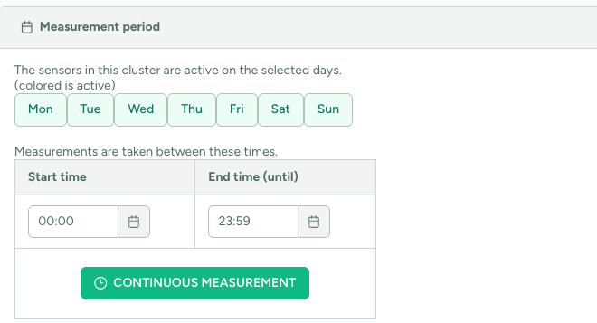 Measurement period